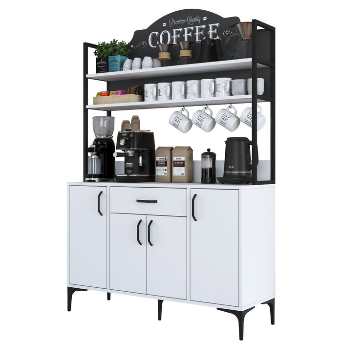 Hanah Home Armario Multiusos Blanco 120 cm Hanah Home Armario Multiusos Blanco 120 cm